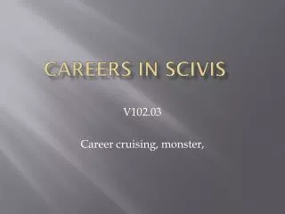 Careers in SciVis