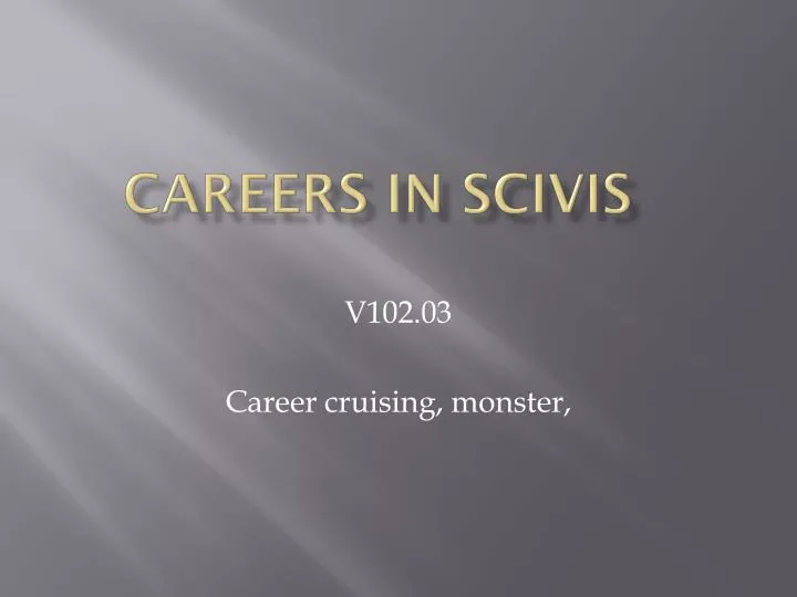 careers in scivis
