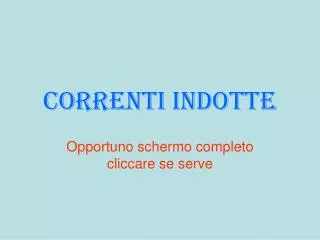 correnti indotte