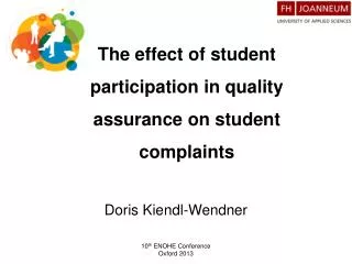 The effect of student participation in quality assurance on student complaints