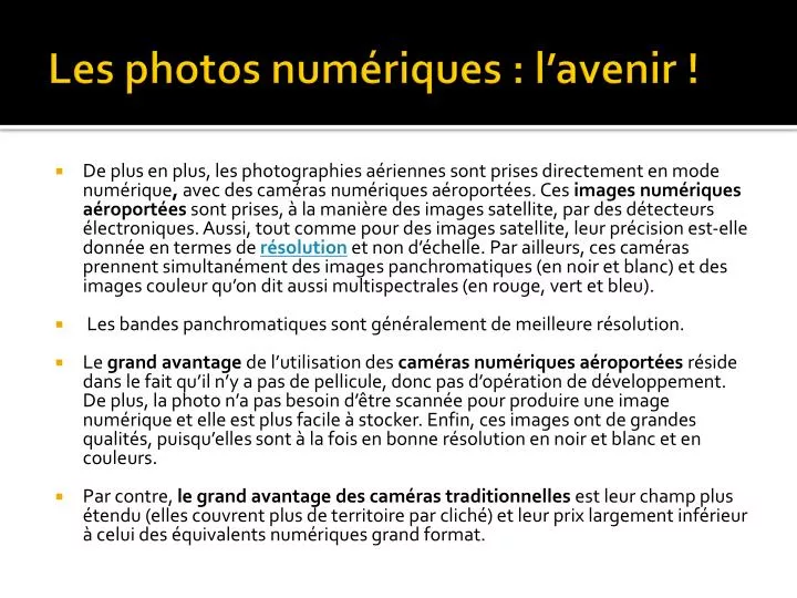 les photos num riques l avenir