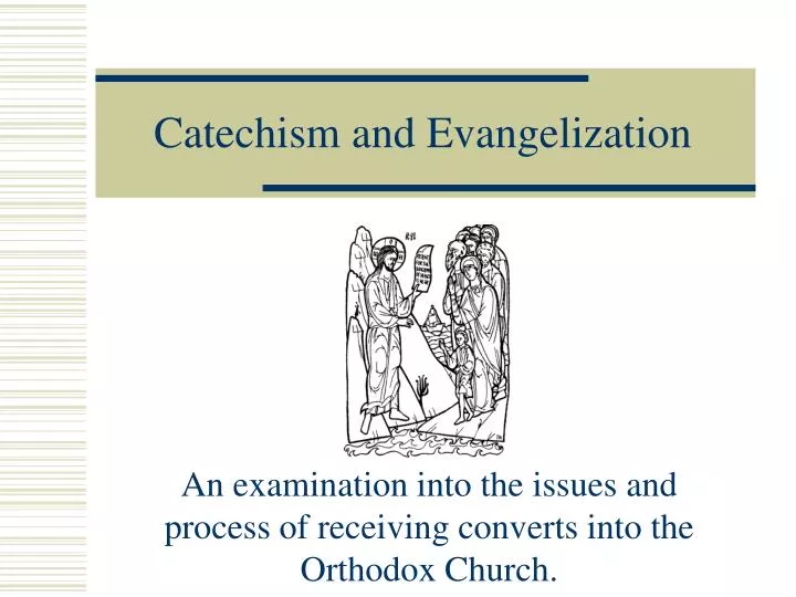 catechism and evangelization
