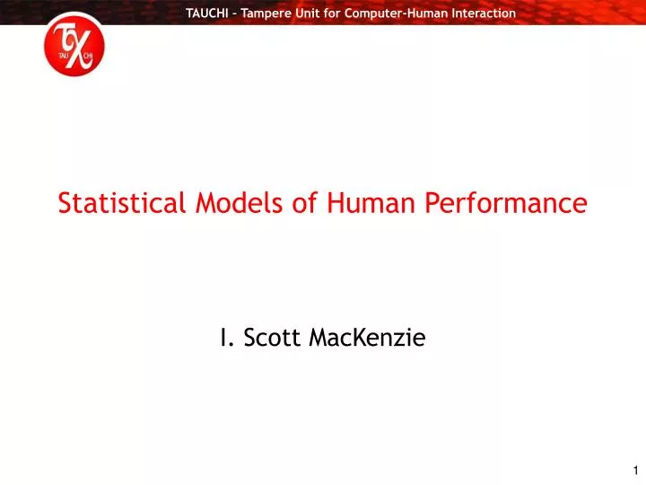 statistical models of human performance