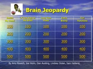 Brain Jeopardy