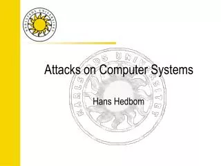 Attacks on Computer Systems