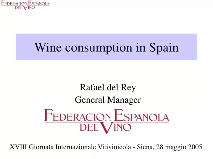 wine consumption in spain