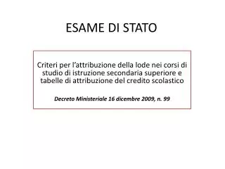 esame di stato
