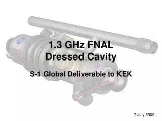 1.3 GHz FNAL Dressed Cavity