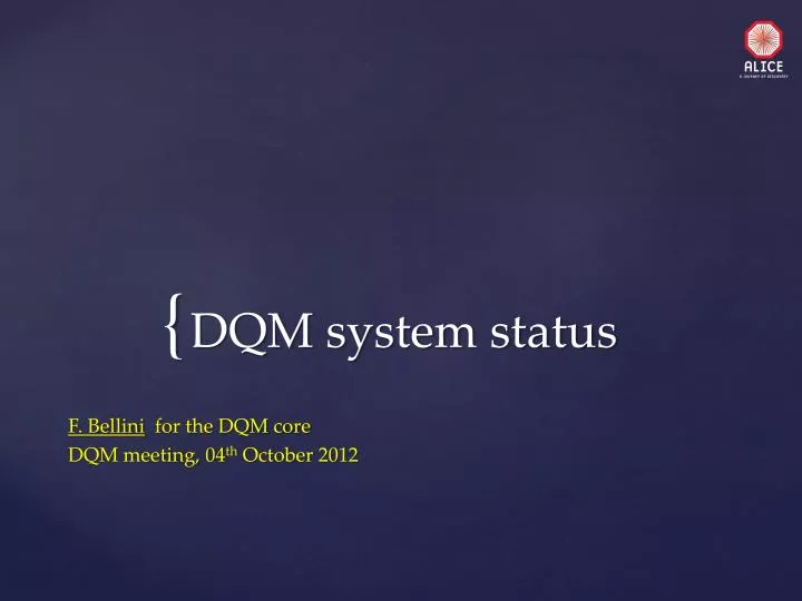 dqm system status