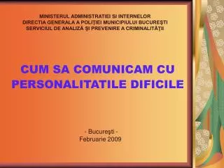 cum sa comunicam cu personalitatile dificile
