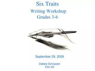 Six Traits Writing Workshop Grades 3-6