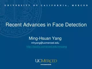 Recent Advances in Face Detection