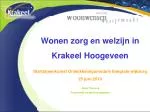 Wonen zorg en welzijn in Krakeel Hoogeveen - slide 1