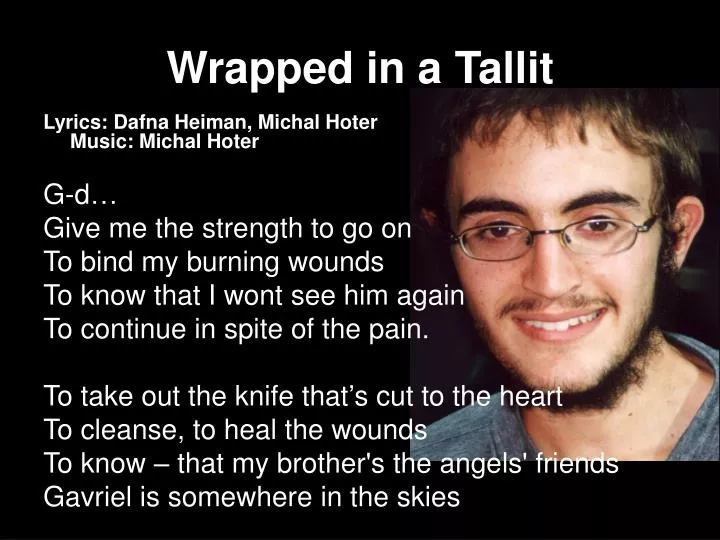 wrapped in a tallit