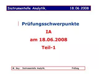 instrumentelle analytik 18 06 2008