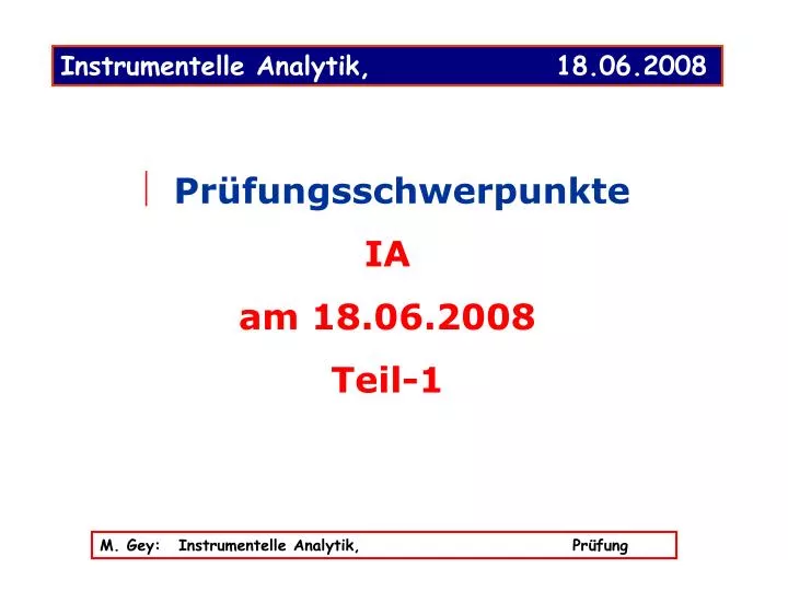 instrumentelle analytik 18 06 2008