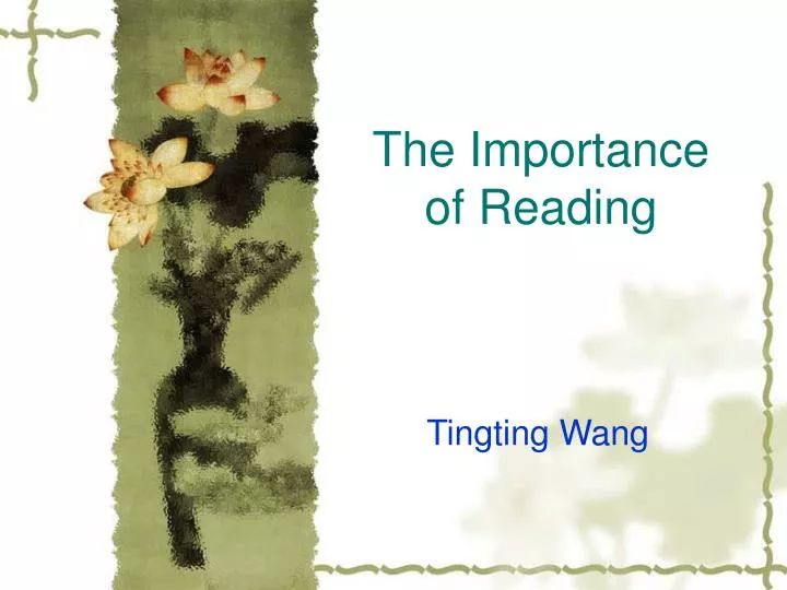 the importance of reading
