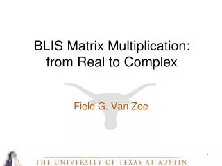 BLIS Matrix Multiplication: from Real to Complex