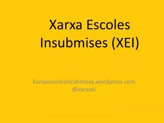 xarxa escoles insubmises xei