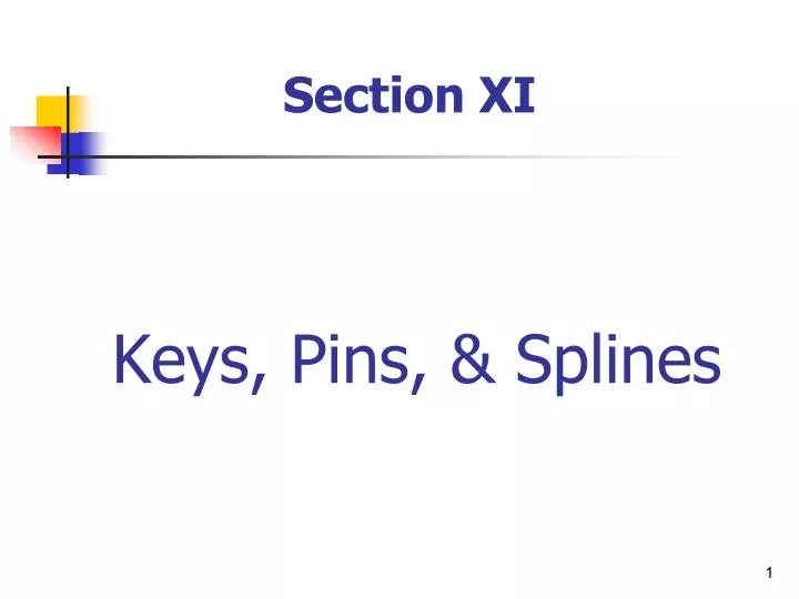 keys pins splines