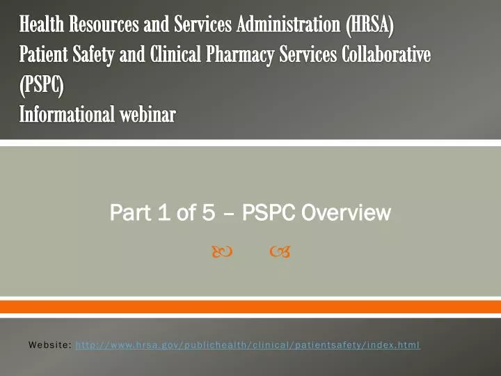 part 1 of 5 pspc overview