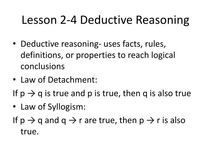 lesson 2 4 deductive reasoning