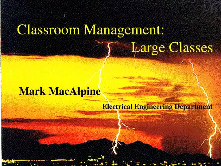 classroom management large classes