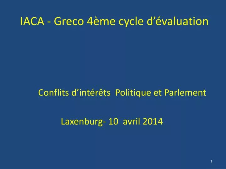 iaca greco 4 me cycle d valuation