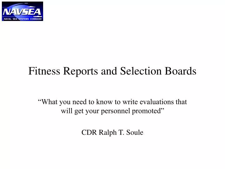 fitness reports and selection boards