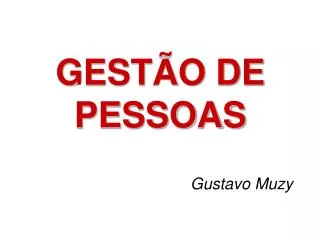 gest o de pessoas