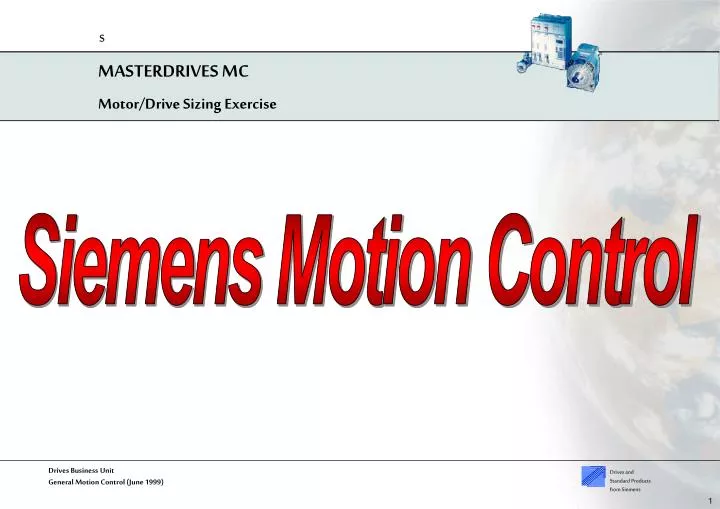 motor drive sizing exercise