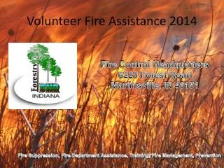 Volunteer Fire Assistance 2014