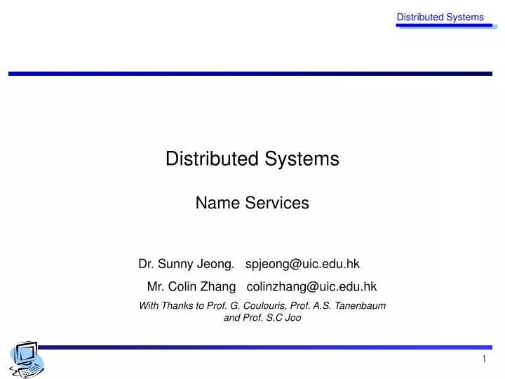 distributed systems