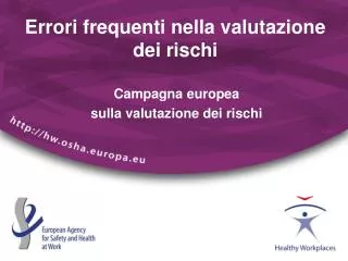 errori frequenti nella valutazione dei rischi