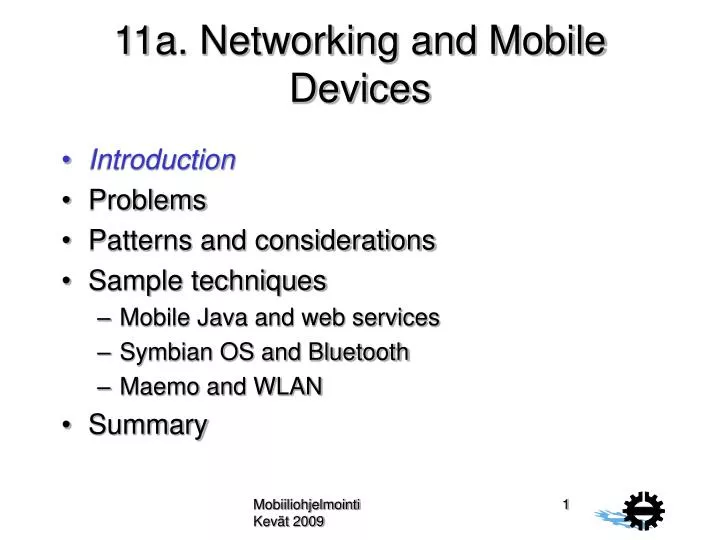 11a networking and mobile devices