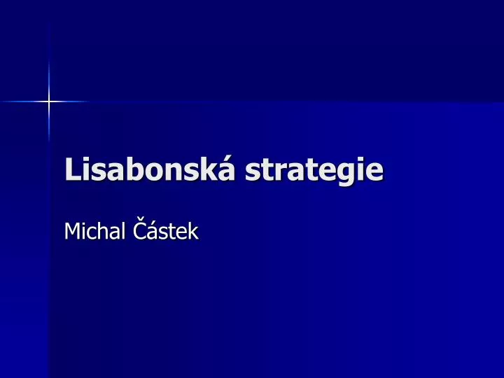 lisabonsk strategie