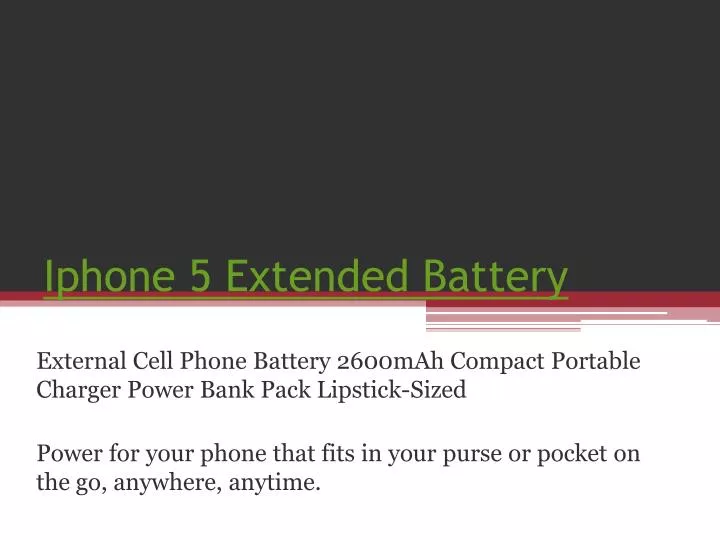 iphone 5 extended battery