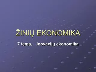 ini ekonomika