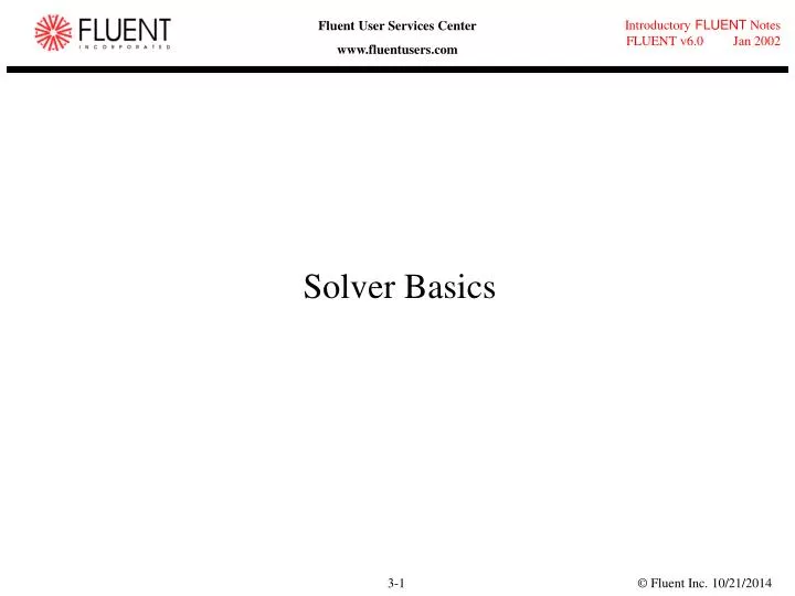 solver basics