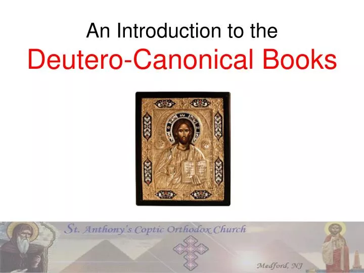 an introduction to the deutero canonical books