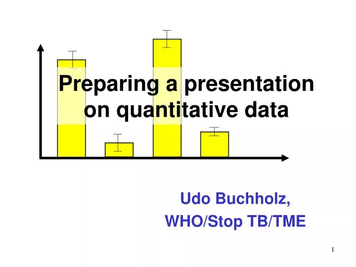preparing a presentation on quantitative data