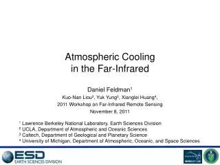 Atmospheric Cooling in the Far-Infrared