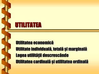 utilitatea