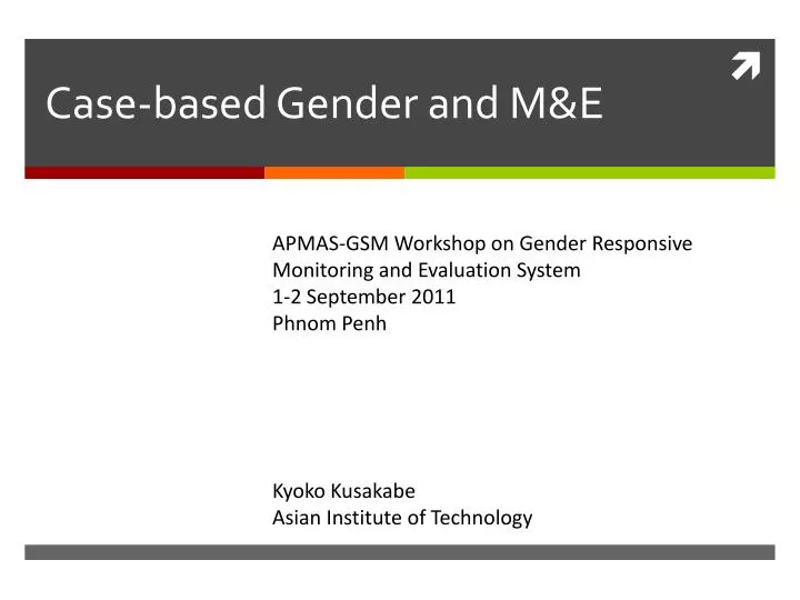 case based gender and m e