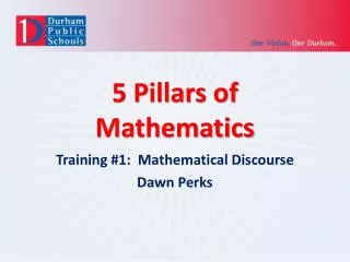 5 Pillars of Mathematics