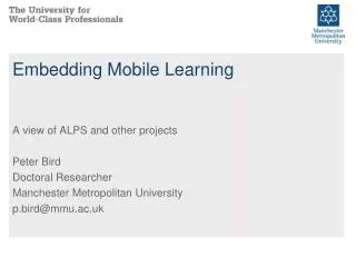 Embedding Mobile Learning