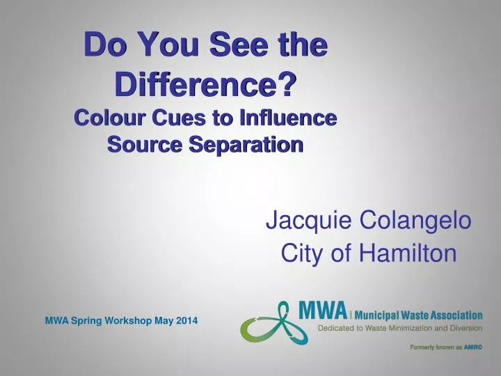 do you see the difference colour cues to influence source separation