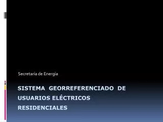 secretar a de energ a