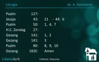 liturgie ds k harmannij