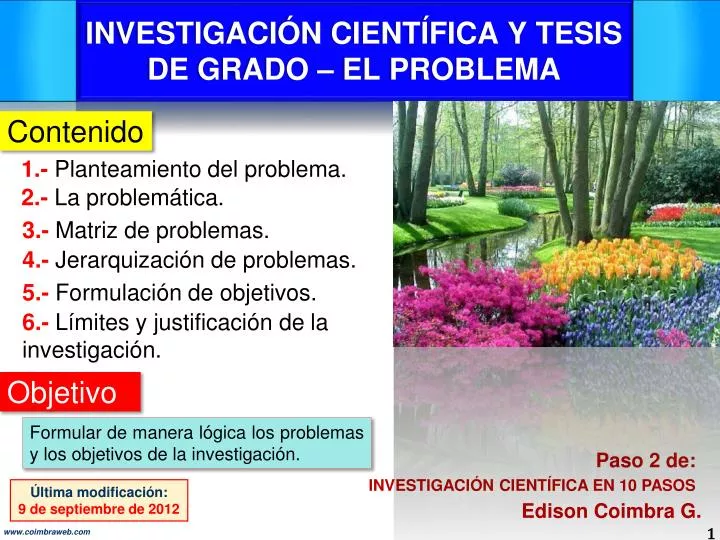 investigaci n cient fica y tesis de grado el problema